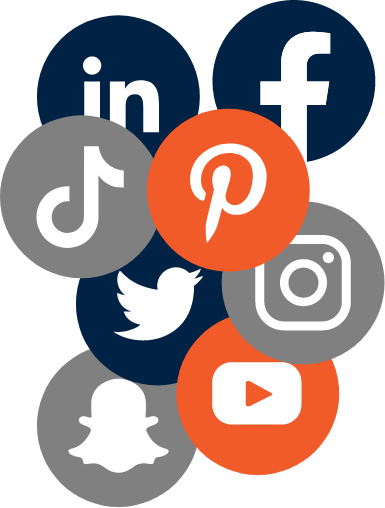 social media marketing page graphic