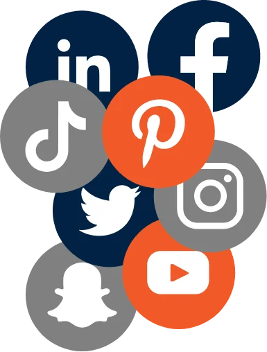 social media marketing page graphic