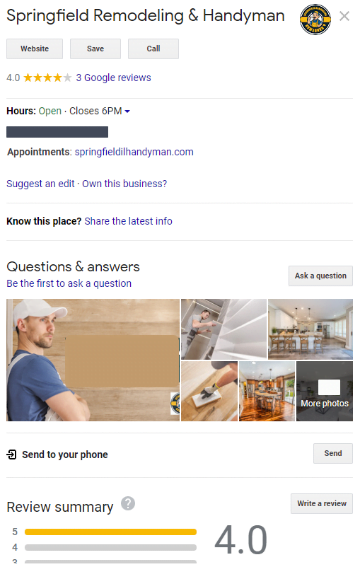 Buzzworthy local search engine optimization screen shot